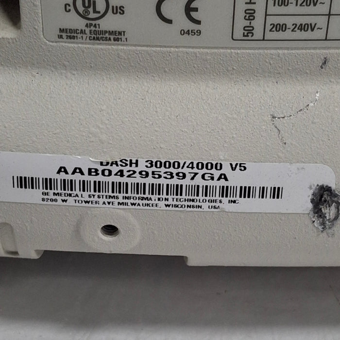 GE Healthcare Dash 4000 - GE/Nellcor SpO2 Patient Monitor