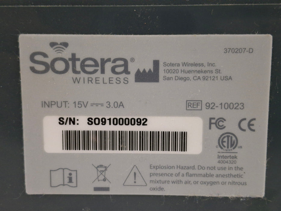 Sotera Wireless Sotera Wireless VISI Mobile 8-Position Charging Station Patient Monitors reLink Online