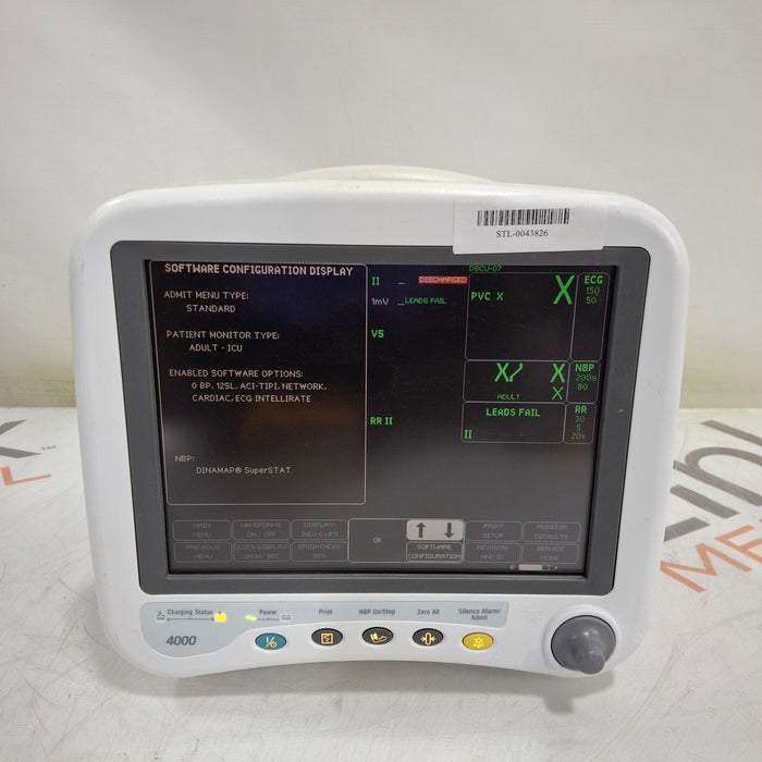 GE Healthcare Dash 4000 - GE/Nellcor SpO2 Patient Monitor