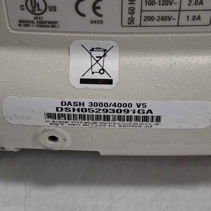 GE Healthcare Dash 4000 - GE/Nellcor SpO2 Patient Monitor