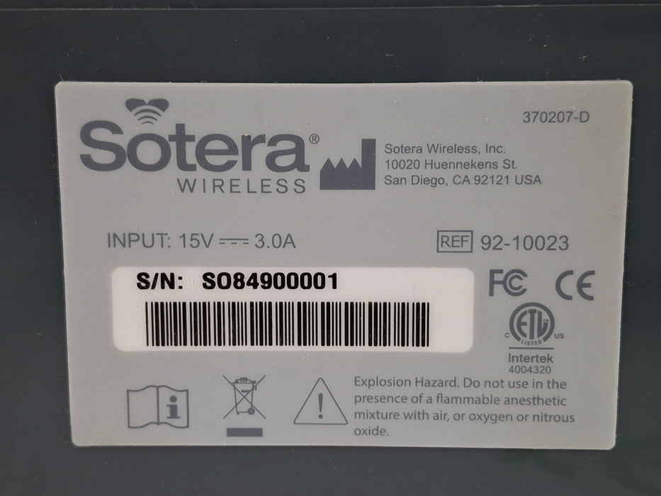 Sotera Wireless Sotera Wireless VISI Mobile 8-Position Charging Station Patient Monitors reLink Online