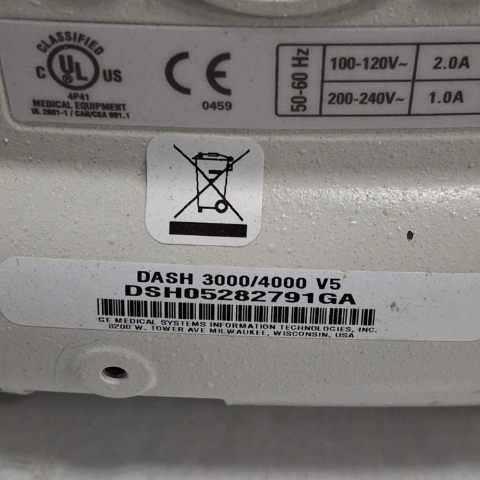 GE Healthcare Dash 4000 - GE/Nellcor SpO2 Patient Monitor
