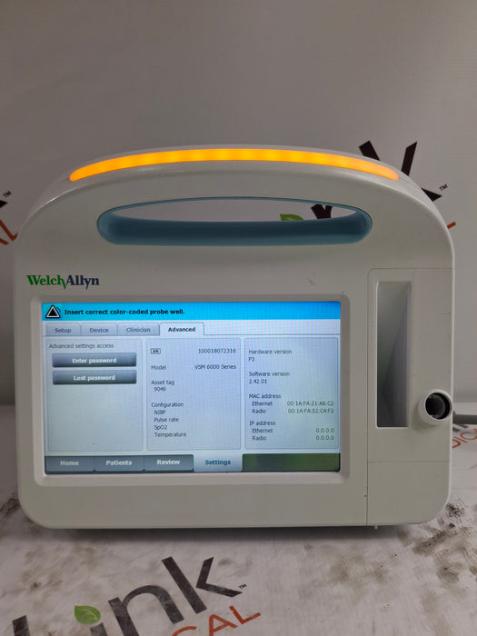 Welch Allyn Connex 6800 68MXTX - Masimo SpO2, SureTemp Vital Signs Monitor