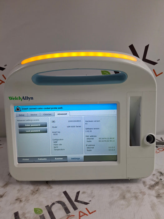 Welch Allyn Connex 6800 68MXTX - Masimo SpO2, SureTemp Vital Signs Monitor