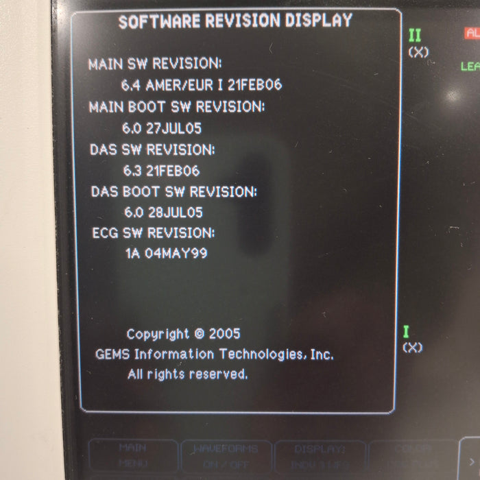 GE Healthcare Dash 3000 - GE/Nellcor SpO2 Patient Monitor