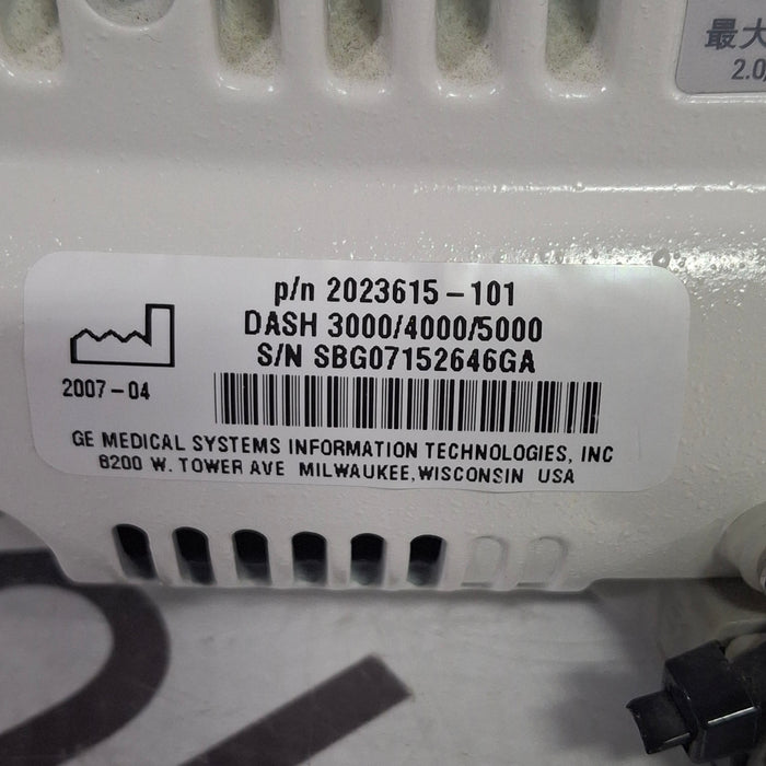 GE Healthcare Dash 3000 - GE/Nellcor SpO2 Patient Monitor