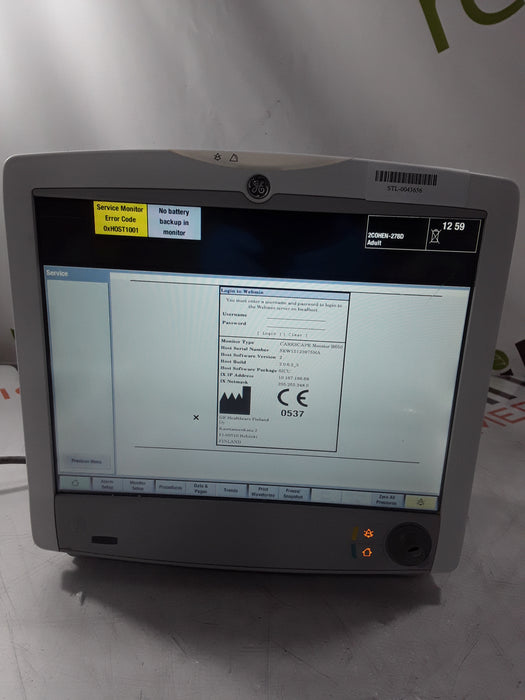 GE Healthcare Carescape B650 Patient Monitor