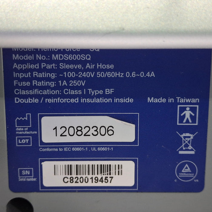 Medline Hemo-Force MDS-600 SQ DVT Compression Pump