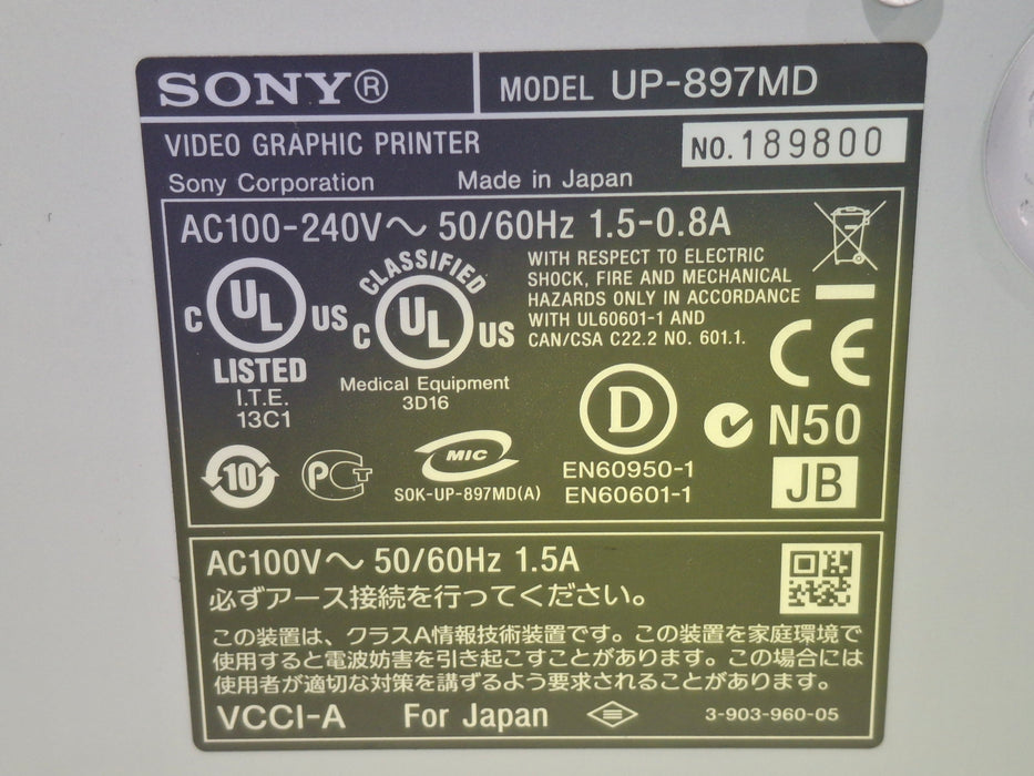 Sony UP-897MD Imager / Printer
