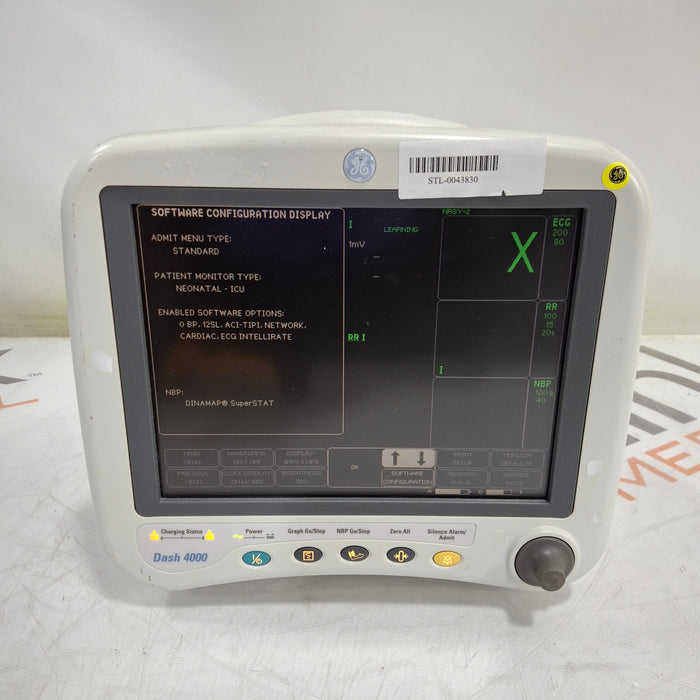 GE Healthcare Dash 4000 - GE/Nellcor SpO2 Patient Monitor