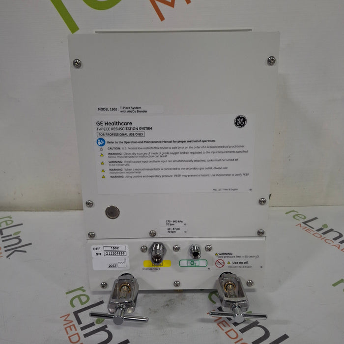 GE Healthcare 1502 T-Piece Resuscitation System