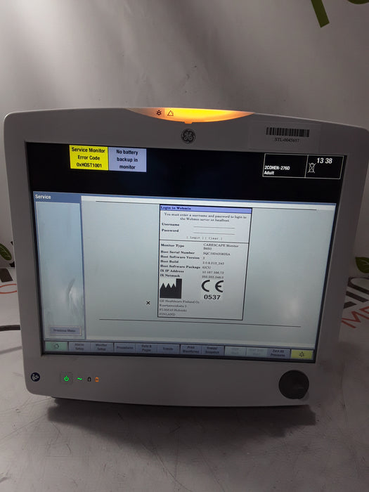 GE Healthcare Carescape B650 Patient Monitor