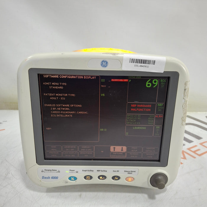 GE Healthcare Dash 4000 - GE/Nellcor SpO2 Patient Monitor
