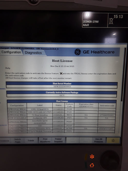 GE Healthcare Carescape B650 Patient Monitor