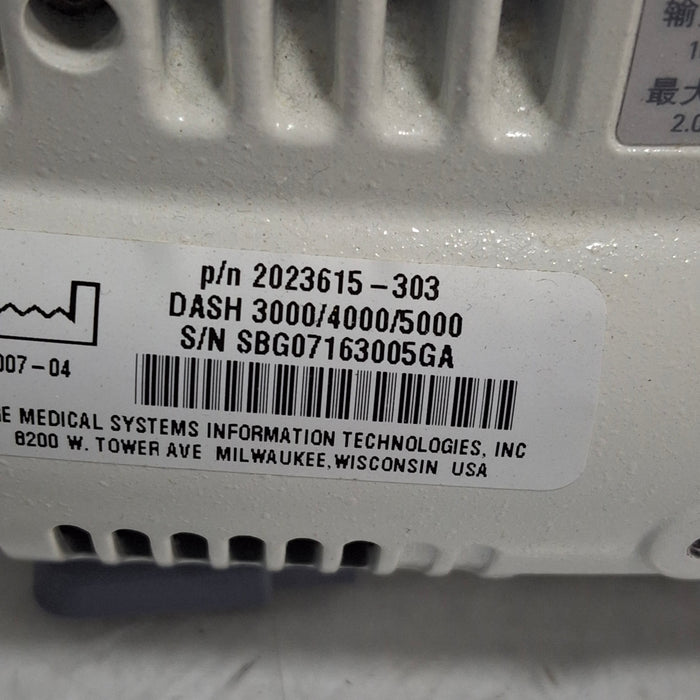 GE Healthcare Dash 5000 - GE/Nellcor SpO2 Patient Monitor