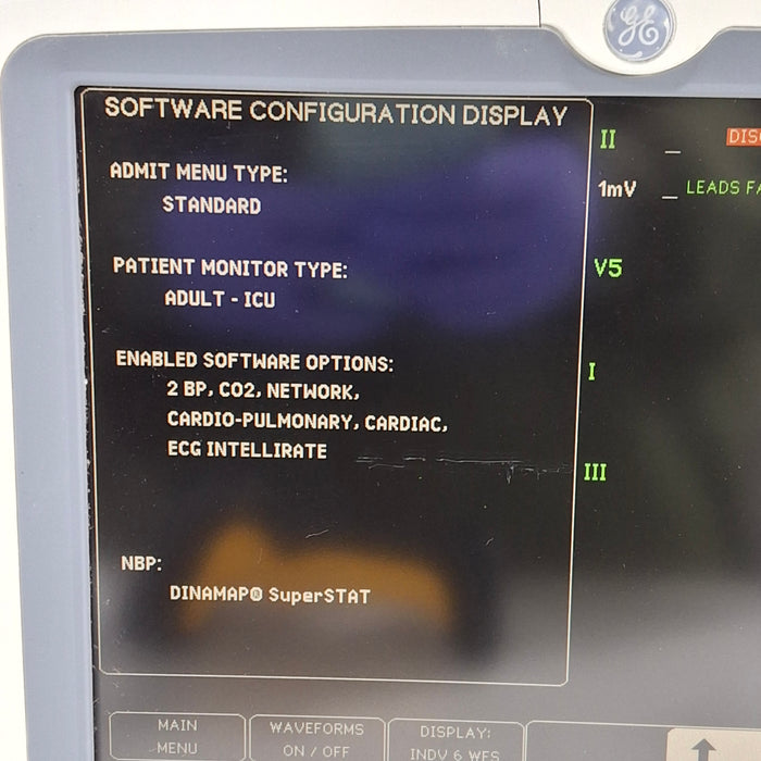 GE Healthcare Dash 5000 - GE/Nellcor SpO2 Patient Monitor
