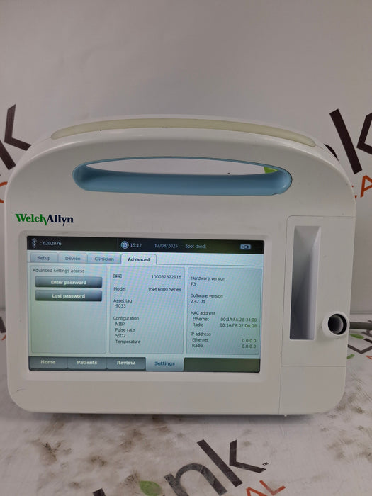 Welch Allyn Connex 6800 68MXTX - Masimo SpO2, SureTemp Vital Signs Monitor