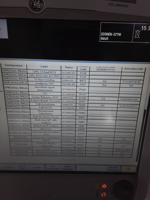 GE Healthcare Carescape B650 Patient Monitor