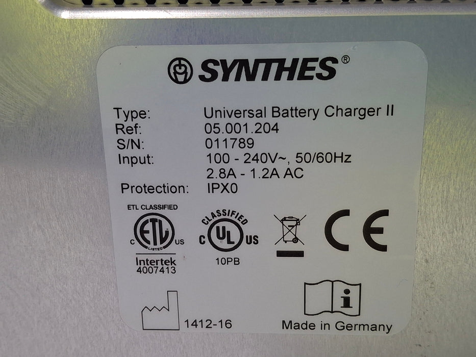 Synthes, Inc. 05.001.204 Universal Battery Charger