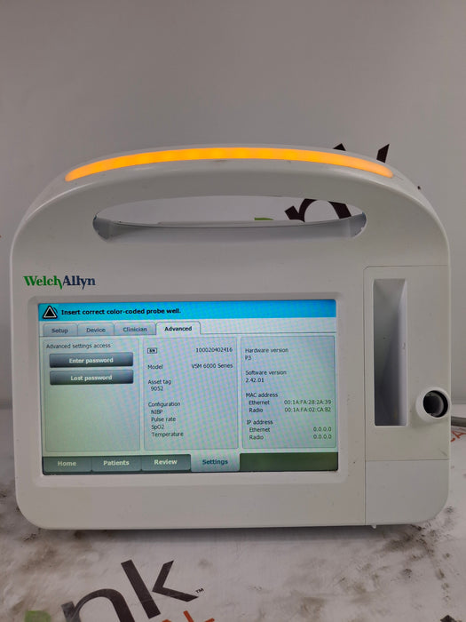 Welch Allyn Connex 6800 68MXTX - Masimo SpO2, SureTemp Vital Signs Monitor