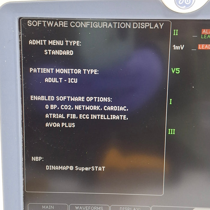 GE Healthcare Dash 5000 - GE/Nellcor SpO2 Patient Monitor