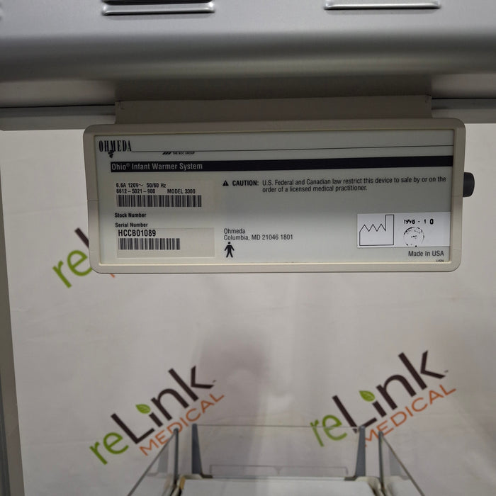 Ohmeda Medical Panda 3300 Infant Warmer
