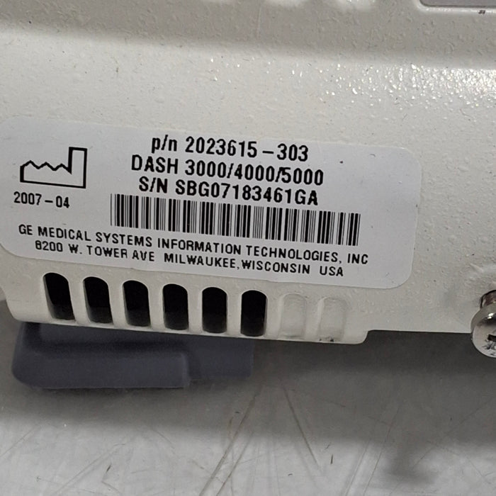 GE Healthcare Dash 5000 - GE/Nellcor SpO2 Patient Monitor