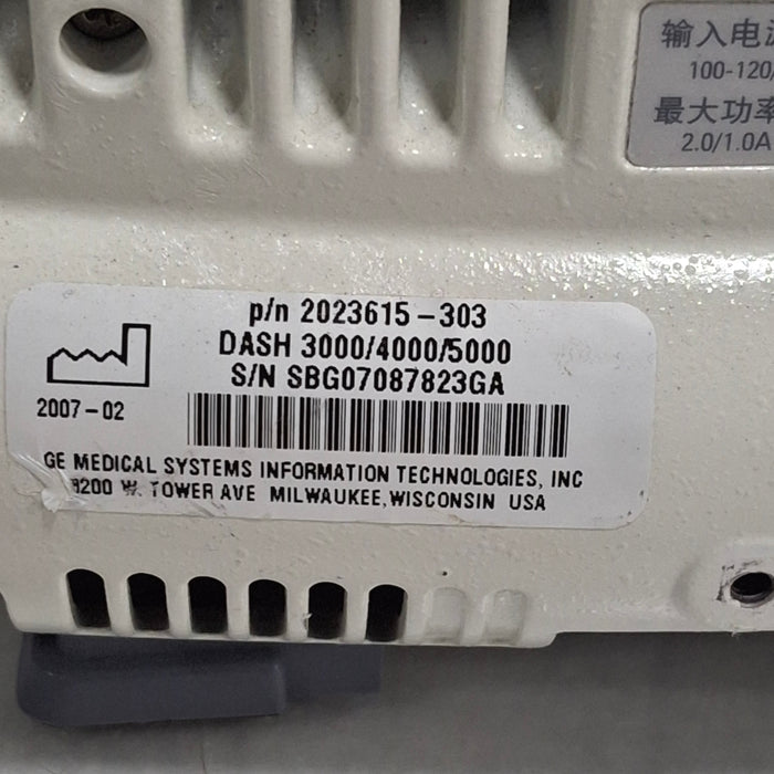 GE Healthcare Dash 5000 - GE/Nellcor SpO2 Patient Monitor