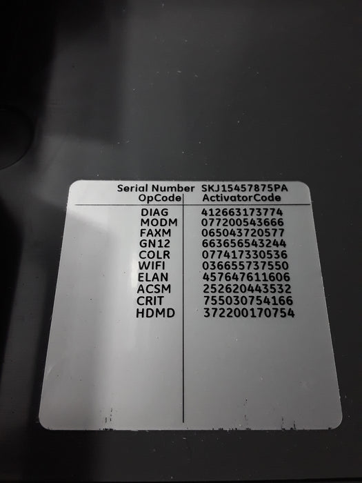 GE Healthcare MAC 5500 HD ECG without CAM Module