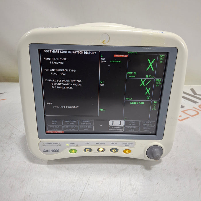 GE Healthcare Dash 4000 - GE/Nellcor SpO2 Patient Monitor