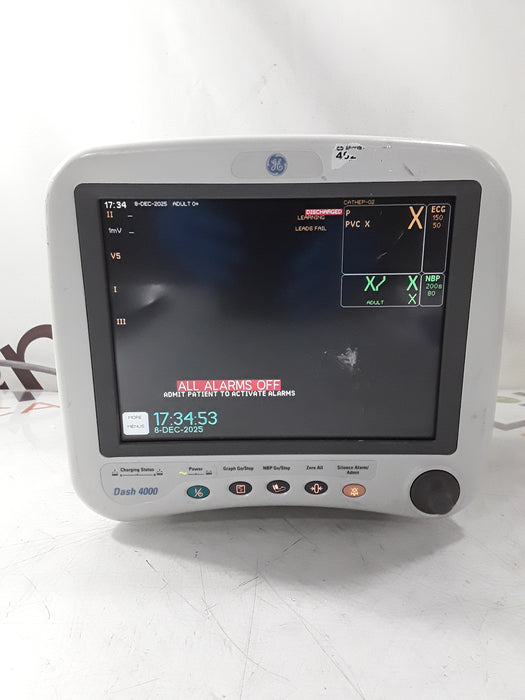 GE Healthcare Dash 4000 - GE/Nellcor SpO2 Patient Monitor
