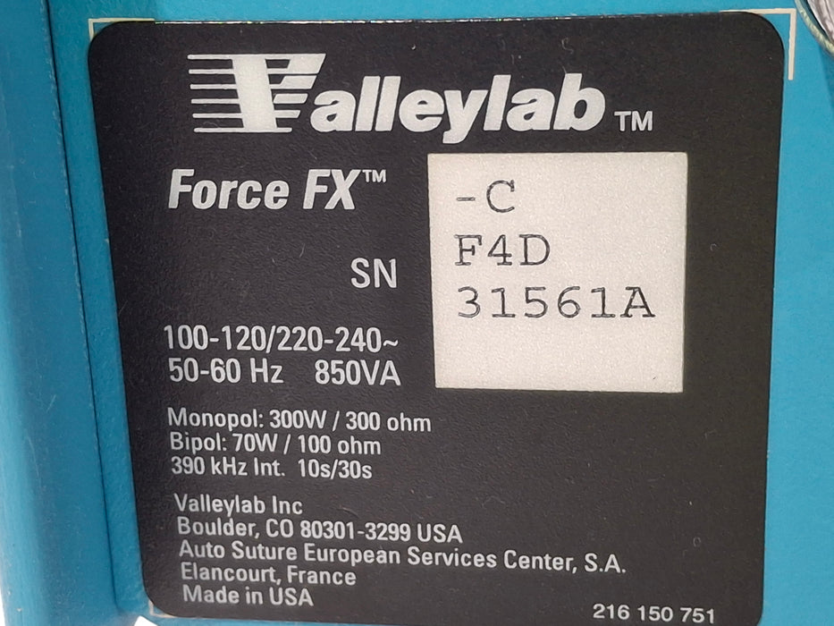 Covidien Valleylab Force FX-C Electrosurgical Generator