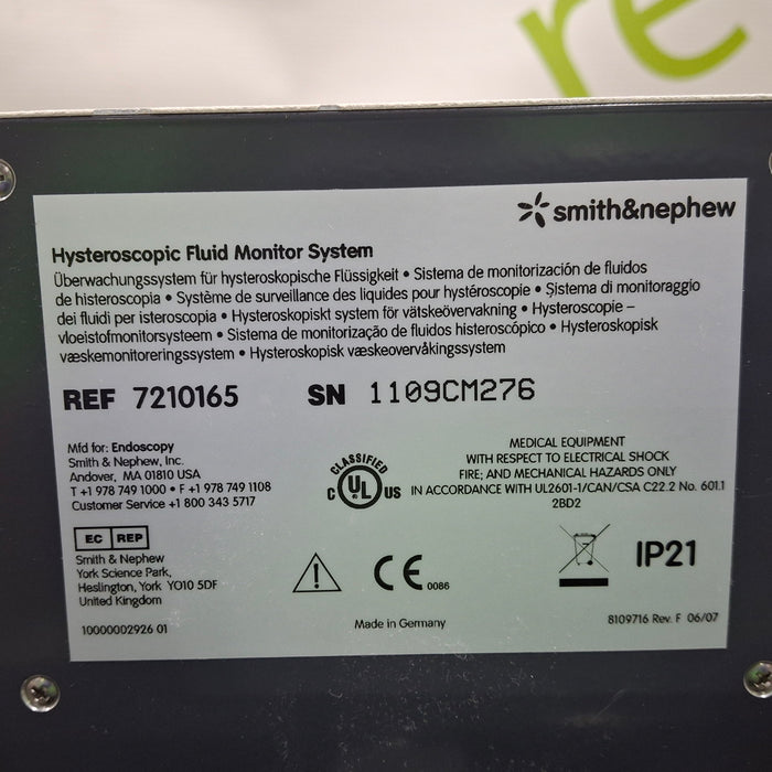 Smith & Nephew Hysteroscopic Fluid Monitor System