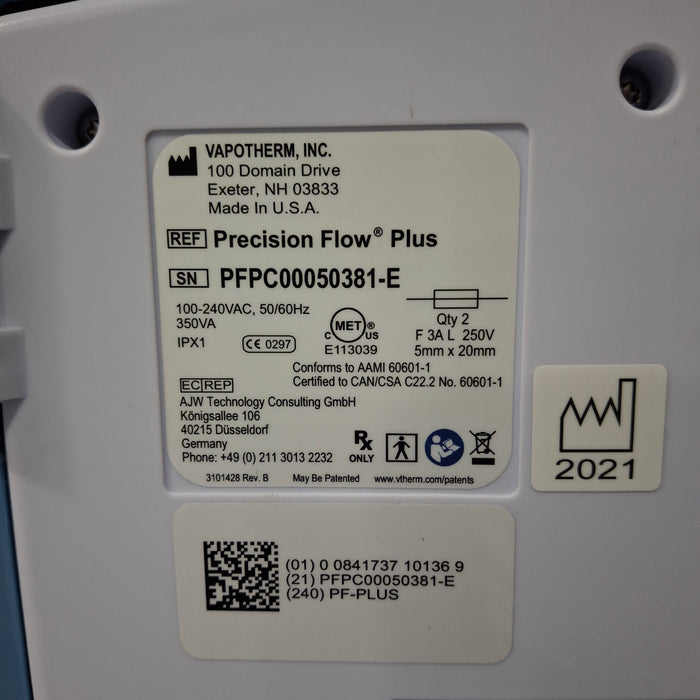 Vapotherm Precision Flow Plus Meter Humidifier