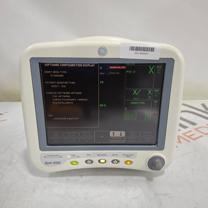 GE Healthcare Dash 4000 - GE/Nellcor SpO2 Patient Monitor