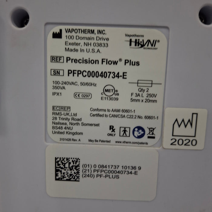 Vapotherm Precision Flow Plus Meter Humidifier