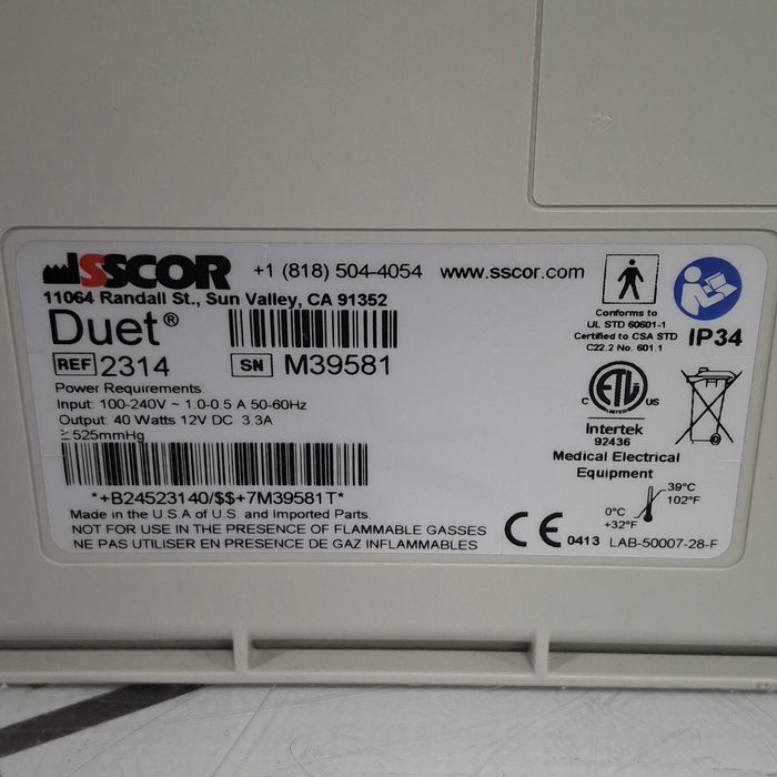 SSCOR, Inc. 2314 Portable Aspirator