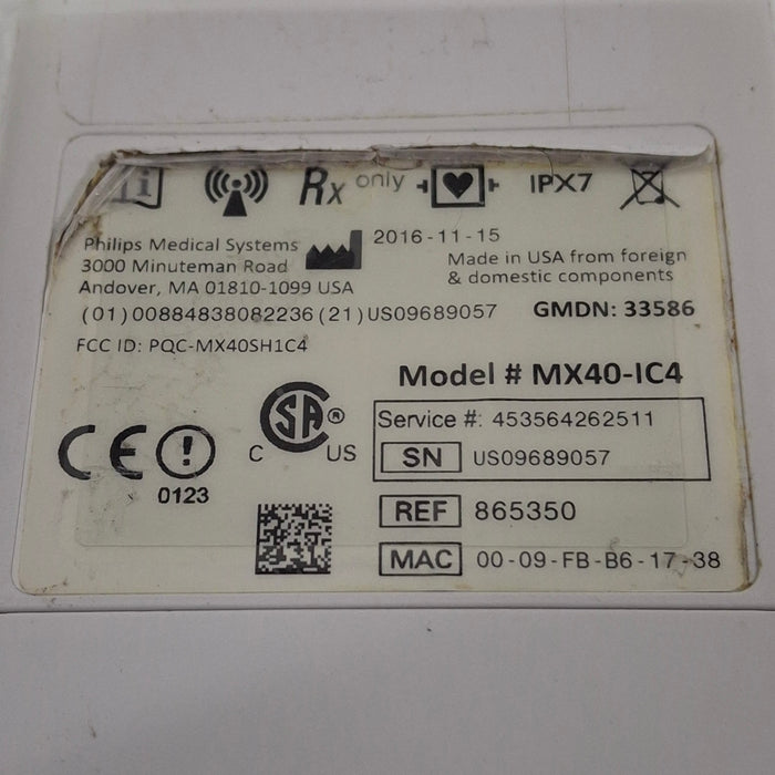 Philips MX40 1.4 ECG/SPO2 865350 Telemetry Transmitter