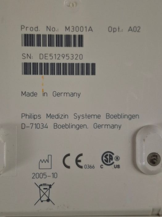 Philips M3001A-A02 OxiMax SpO2, NIBP, ECG MMS Module