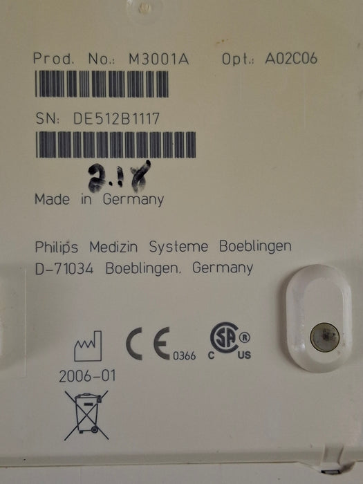 Philips M3001A-A02C06 OxiMax SpO2, NIBP, ECG, Temp, IBP MMS Module
