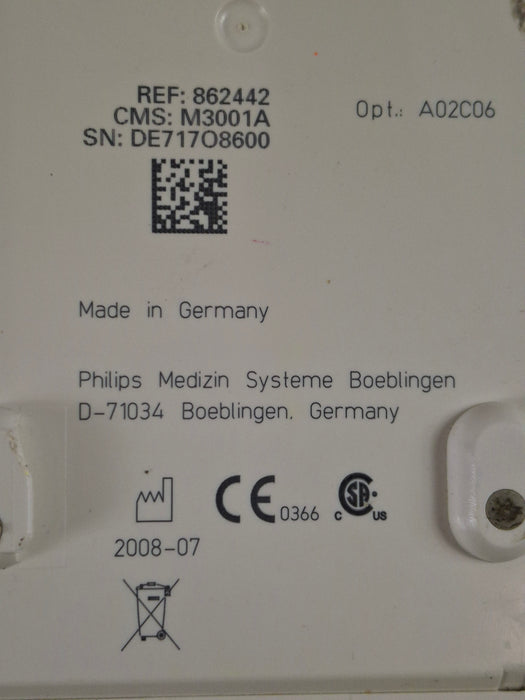 Philips M3001A-A02C06 OxiMax SpO2, NIBP, ECG, Temp, IBP MMS Module