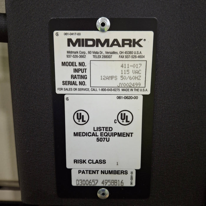 Midmark 411 Power Exam Table