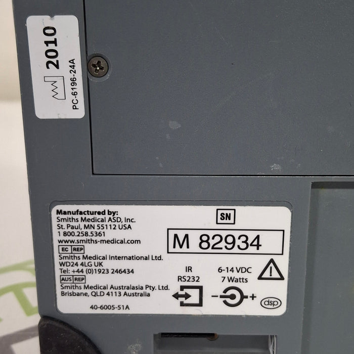 Smiths Medical Medfusion 3500 Version 6 Syringe Infusion Pump