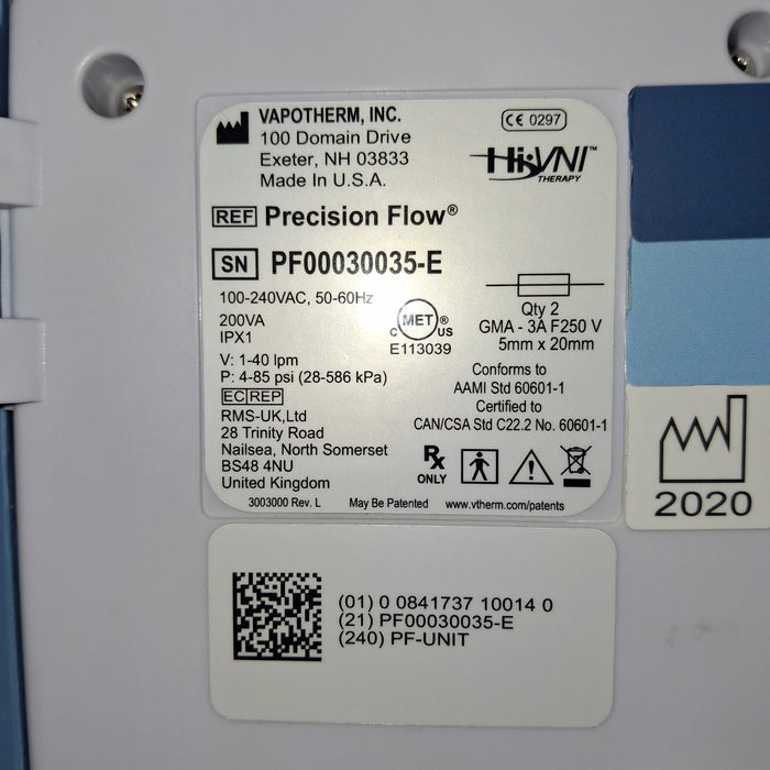 Vapotherm Precision Flow Plus Meter Humidifier