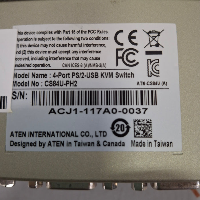 ATEN CS84U 4-Port PS/2-USB KVM Switch