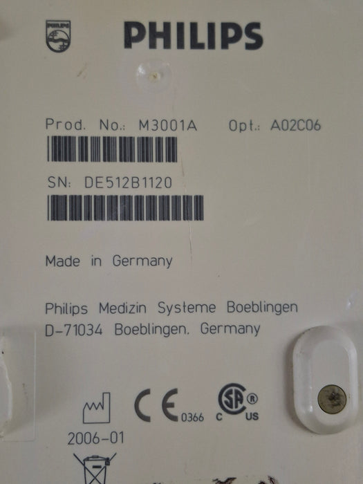 Philips M3001A-A02C06 OxiMax SpO2, NIBP, ECG, Temp, IBP MMS Module