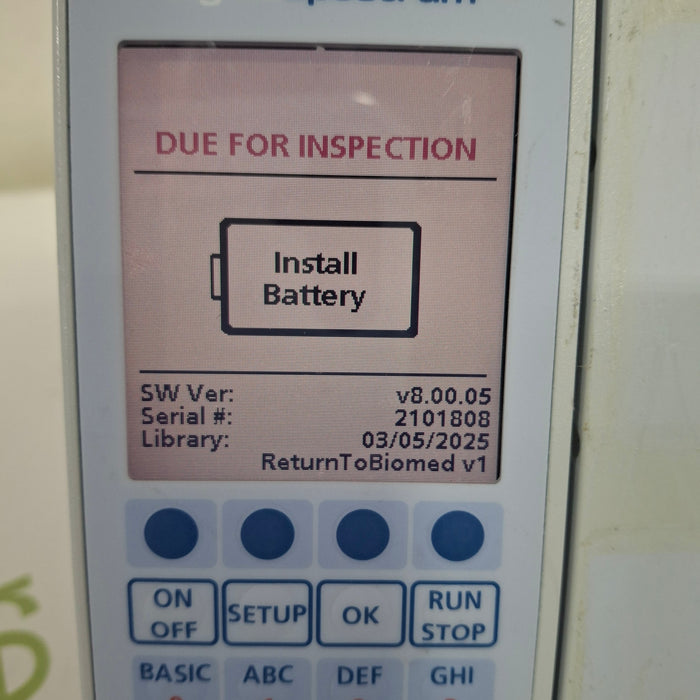 Baxter Sigma Spectrum 8.00.05 w/o Battery Infusion Pump
