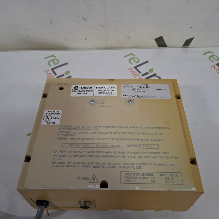 ConMed Hyfrecator Plus Electrosurgical Unit