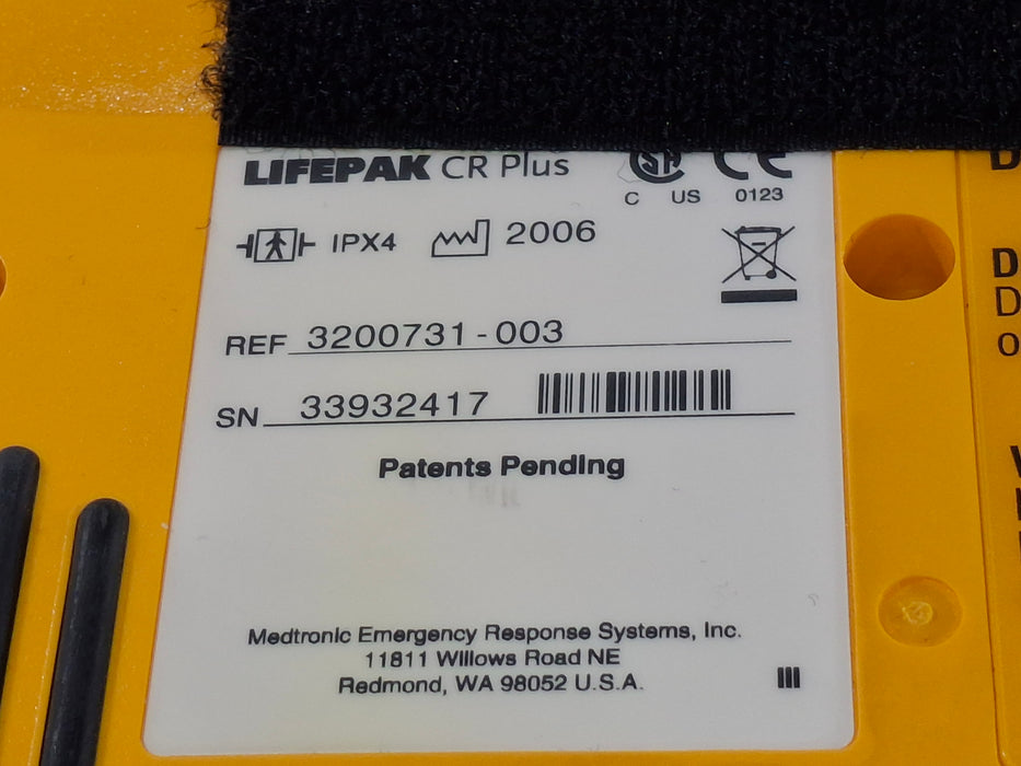 Medtronic LifePak CR Plus Defibrillator