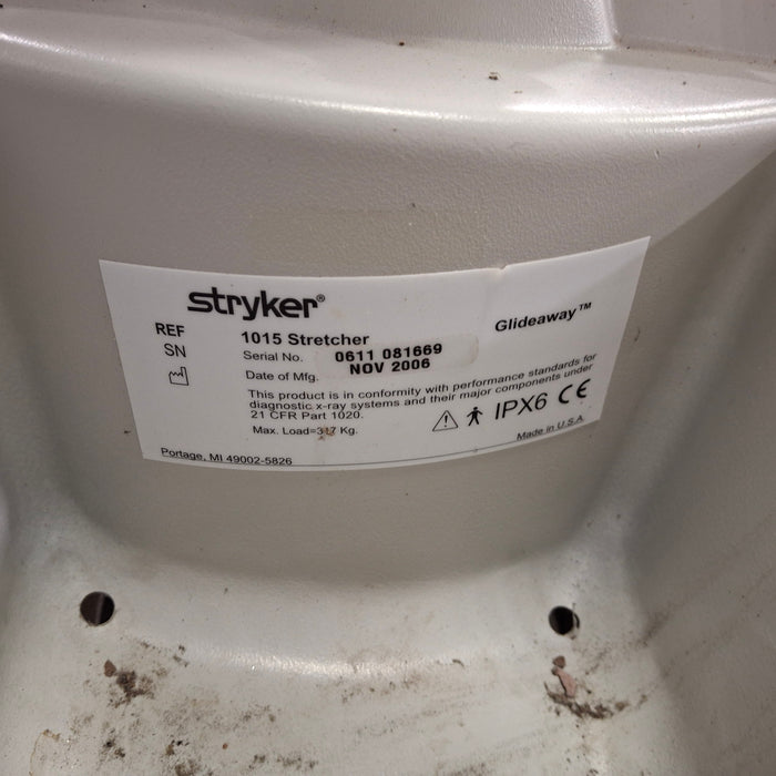 Stryker 1015 Big Wheel Glideaway Stretcher